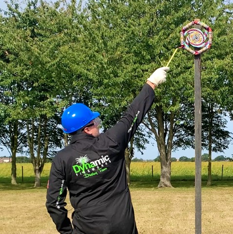 Catherine Wheels safety instructions step 4