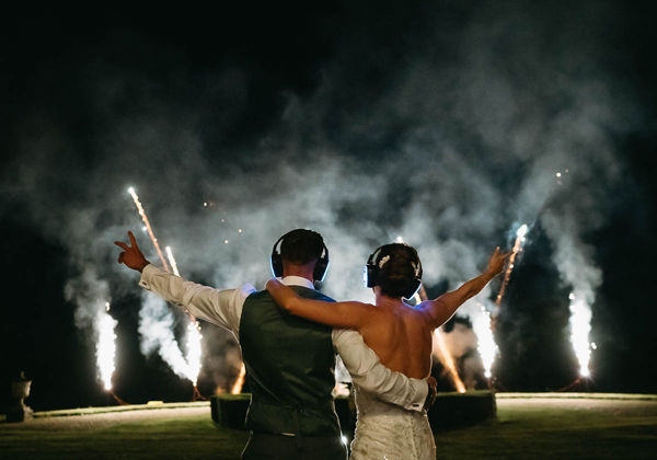 Silent disco fireworks